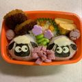 にこにこレインボー's cooksnap of when they made キャラ弁☆ひつじのショーン簡単おめめ.
