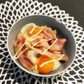 ★ゆったん's cooksnap of when they made ガリバタライスのベーコンエッグ丼.