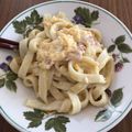 ricoc's cooksnap of when they made カルボナーラきしめん.