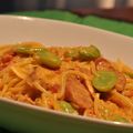 MyDining's cooksnap of when they made そら豆のトマトクリームパスタ.