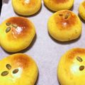 ペンハート's cooksnap of when they made ふわふわ！やさしい甘さのかぼちゃ餡パン.