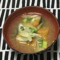 おはなすき's cooksnap of when they made カボチャのお味噌汁　.