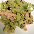 クックX12TEM☆'s cooksnap of when they made ゴーヤとツナの梅昆布和え.