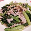 あっぷるはにー's cooksnap of when they made 小松菜と豚肉のあんかけ.