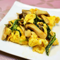 アイリッシュショコラ's cooksnap of when they made 副菜!ほうれん草とエリンギと卵の炒めもの.