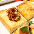 アイリッシュショコラ's cooksnap of when they made ✨唐揚げトースト✨.