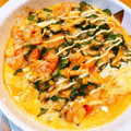 かわゆう1211's cooksnap of when they made ふわとろ♪エビとオクラの卵炒め.