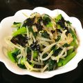 みかんちゃんです☆'s cooksnap of when they made もやしと小松菜の海苔ナムル.