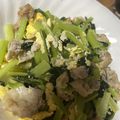 no1642's cooksnap of when they made 豚バラと小松菜と卵のチャンプルー.