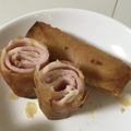 竹富島で会いましょう's cooksnap of when they made 簡単☆春巻きの皮でハムカツ！.
