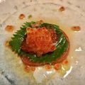 クックOWPJU3☆'s cooksnap of when they made おつまみにサーモンのたたき☆いくらのせ.