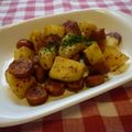 ノチアチ's cooksnap of when they made じゃがいも☆ウインナーのカレーマヨ炒め.