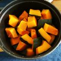 komato33's cooksnap of when they made ストウブで作るカボチャの煮物.