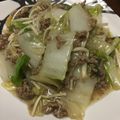 メロンパンケーキ's cooksnap of when they made 白菜＆ひき肉の簡単ズボラあんかけ!!.