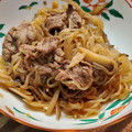 美らはいび's cooksnap of when they made 牛肉とごぼうのすき焼き風煮。お弁当にも！.
