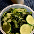 Tklsin's cooksnap of when they made 簡単！ワカメとキュウリの酢の物.