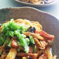 ももちゃんパンダ's cooksnap of when they made 子供にも◎豚マヨキムチ焼きうどん.