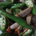 お願いひつじ's cooksnap of when they made ✿オクラと魚肉ソーセージのマヨ醤油炒め✿.