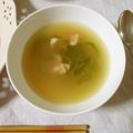 violets's cooksnap of when they made ピーマンとベーコンのコンソメスープ.