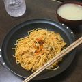 michiamok's cooksnap of when they made 鶏ひき肉でケチャップパスタ☆.
