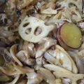 garden34's cooksnap of when they made 豚バラと根菜の甘酢あん炒め.