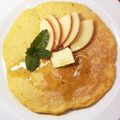 horseland's cooksnap of when they made おひとりさまのりんごパンケーキ.