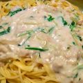 Gatinita's cooksnap of when they made クリーム風ツナ缶パスタ.