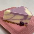 みーぼーさーぼー's cooksnap of when they made ブルーベリーマーブルレアチーズケーキ.