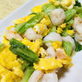 hiro_aya's cooksnap of when they made えびとキャベツと卵の炒め物.