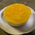 KanKan11's cooksnap of when they made レアチーズケーキ☆黄桃ゼリー乗せ.