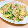 ステルトミチル's cooksnap of when they made 白菜消費に☆ベーコンと卵のシンプル炒め♪.