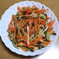 55才のおじさん's cooksnap of when they made やみつき♡きゅうりと人参のナムル.