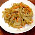 ルぴあ's cooksnap of when they made あけびの皮のキンピラ.