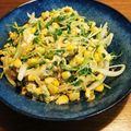 ペキのリリー's cooksnap of when they made 豆苗のコーン玉子バター醤油炒め.