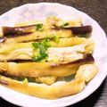 ★むさ's cooksnap of when they made 焼きナス風レンチンナス.