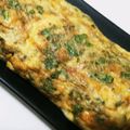 ふぁんたにゃん's cooksnap of when they made セロリの葉でたまご焼き.