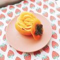 あやちん０８１６'s cooksnap of when they made 柿の飾り切り～花～.