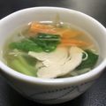 ☆GSSQHY☆'s cooksnap of when they made 〖ヘルシー♬鶏ささみ肉と野菜のスープ〗.