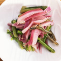 horseland's cooksnap of when they made 皮も食べる！赤蕪と煮干しのマヨラー油炒め.