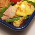 momナナ's cooksnap of when they made ベーコンとほうれん草のスクランブルエッグ.