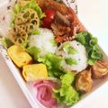 kpえもん♪'s cooksnap of when they made ベーコンと枝豆チーズ☆オイルおにぎり.