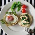 ☆minami's cooksnap of when they made イングリッシュマフィンのオープンサンド☺.