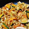 mizunyan's cooksnap of when they made 豚肉と南瓜のケチャップ炒め.