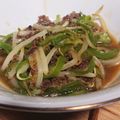 らいじまん's cooksnap of when they made 豚ひき肉でつくる、しゃきっと青椒肉絲。.