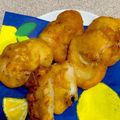 ぽっかり母ちゃん's cooksnap of when they made お好み焼き粉で♪えびフリッター☆.