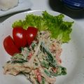 クック8XOA9D☆'s cooksnap of when they made オクラとカニカマのごまマヨサラダ.