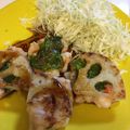 ごはんのじかん's cooksnap of when they made 大葉香る♡蓮根と海老のはさみ揚げ焼き.