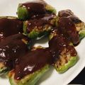 chihal's cooksnap of when they made ソースが決め手♪まるごとピーマン肉詰め♪.