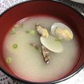chi−ちゃん's cooksnap of when they made あさりの味噌汁 ランキング2位.