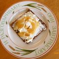 antkishi's cooksnap of when they made リコッタチーズのはちみつトースト.